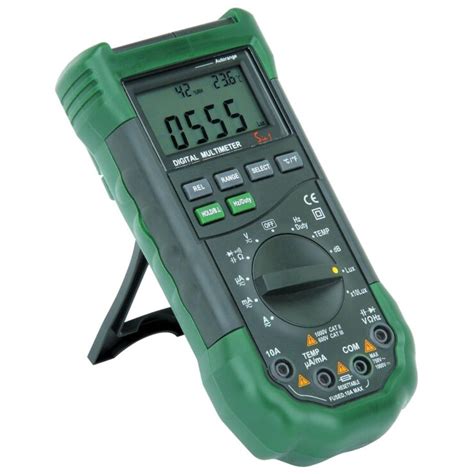Clipping the probe makes it easier to work with the tiny devices. . Cen tech multimeter